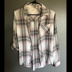 Plaid flannel shirt